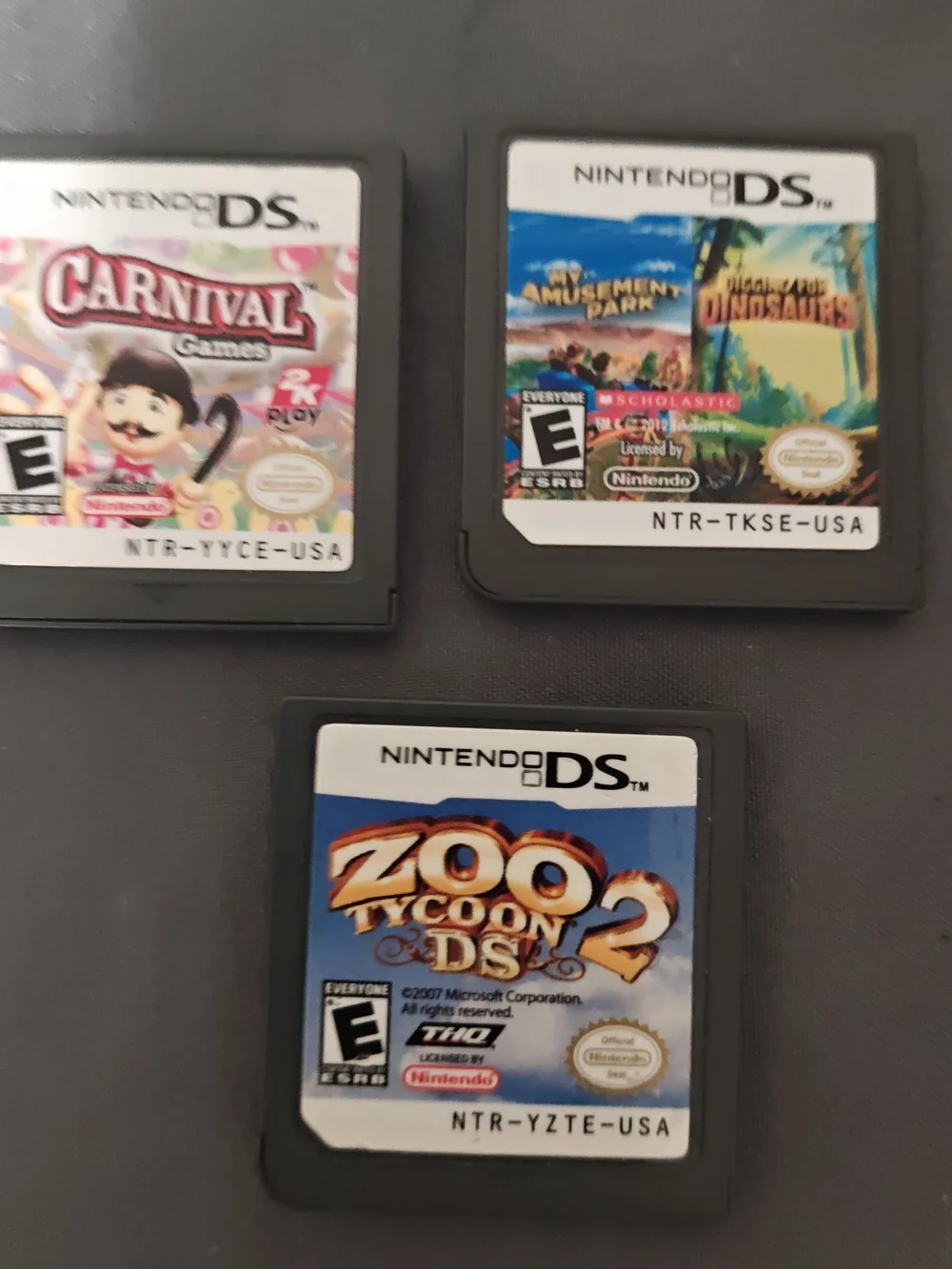 3 Nintendo DS Loose Games